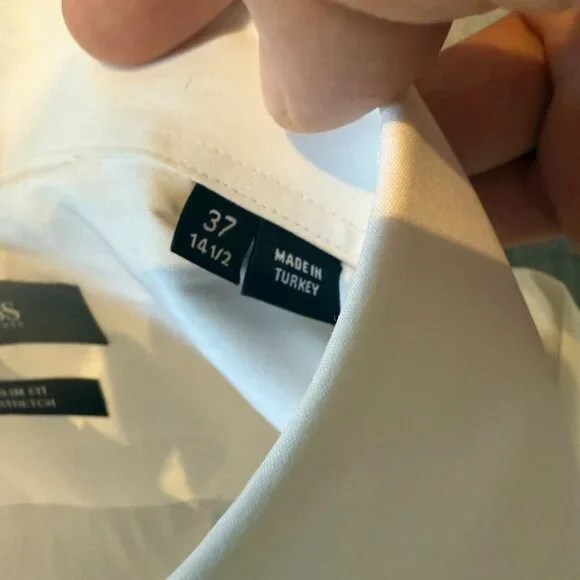 Boss Hugo Boss slim fit stretch dress shirt - size 14.5 - Picture 3 of 6